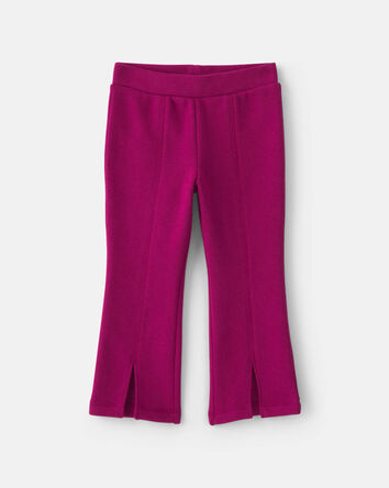 Tout-petit fille - Ensemble 2 pi&egrave;ces en molleton avec haut &agrave; fermeture &agrave; glissi&egrave;re 1/4 motif c&oelig;urs et pantalon - Rose, 