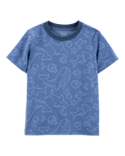 Toddler Sea Animals Print Knit Short-Sleeve Tee, image 1 of 4 slides
