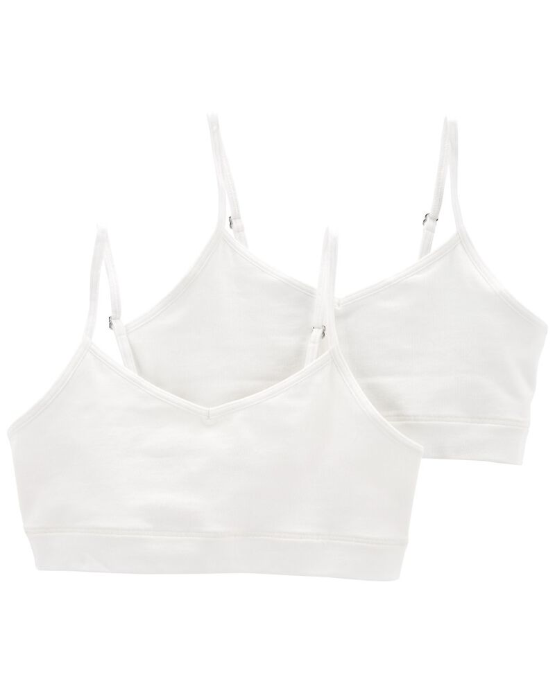 Girls 2-Pack Bralettes, image 1 of 3 slides
