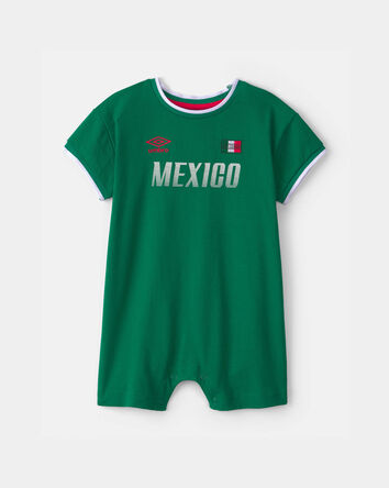 Baby Umbro Mexico Soccer Romper - Green, 