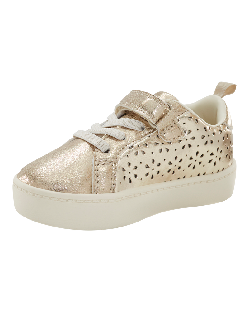 Tout-petit Espadrilles à tige haute à paillettes - Doré, image 7 sur 7 diapositives