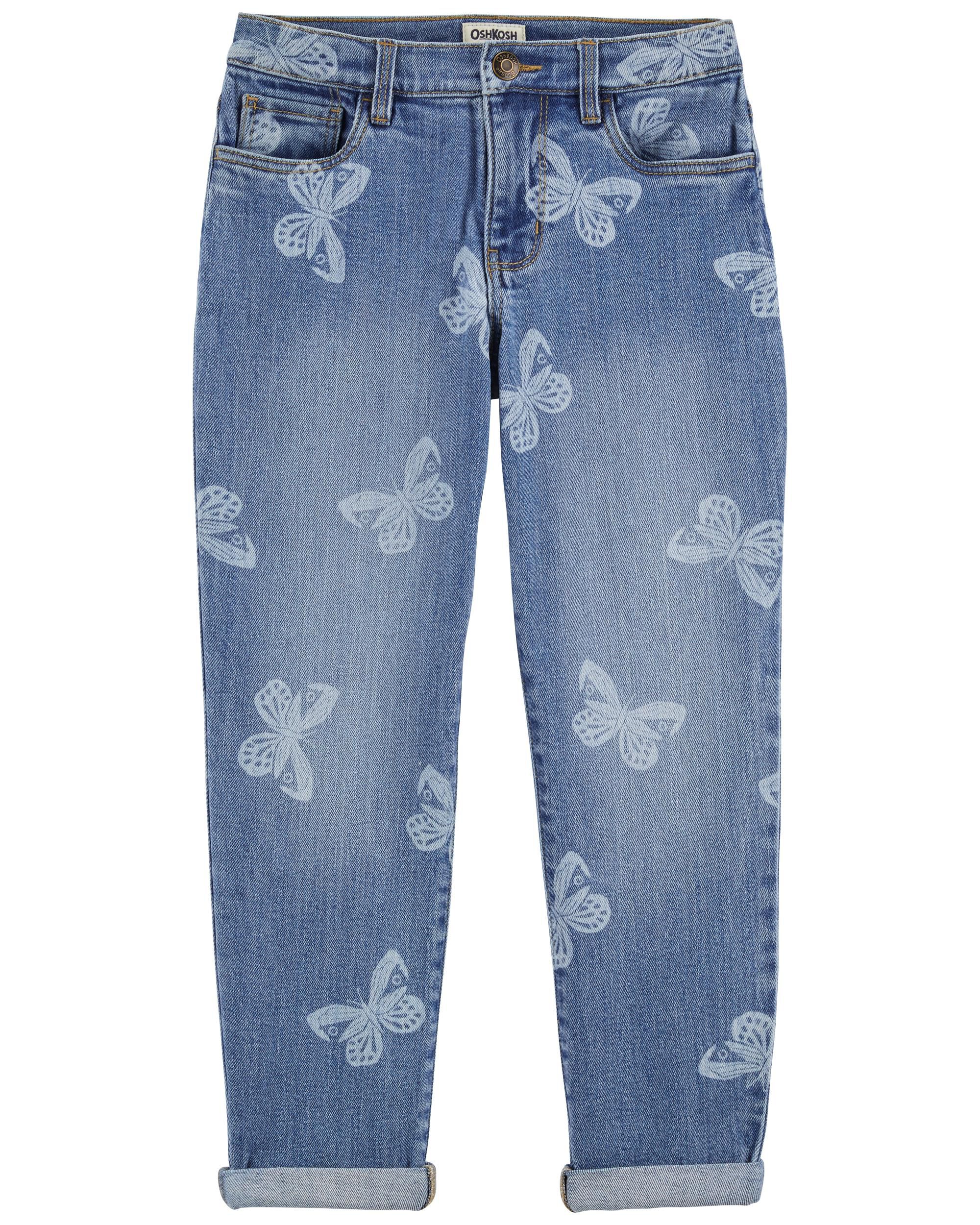 Butterfly print new arrivals jeans