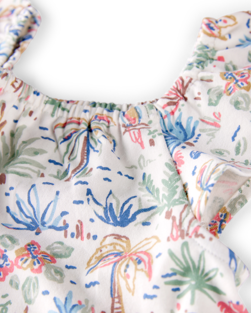 Toddler 2-Piece Organic Cotton Tropical Set, image 3 of 4 slides