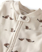 Baby Organic Cotton Sleep & Play Pyjamas in Beavers' Creek Print, image 2 of 5 slides