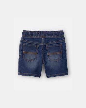 Toddler Boy Denim Drawstring  Shorts - Dark Wash, 