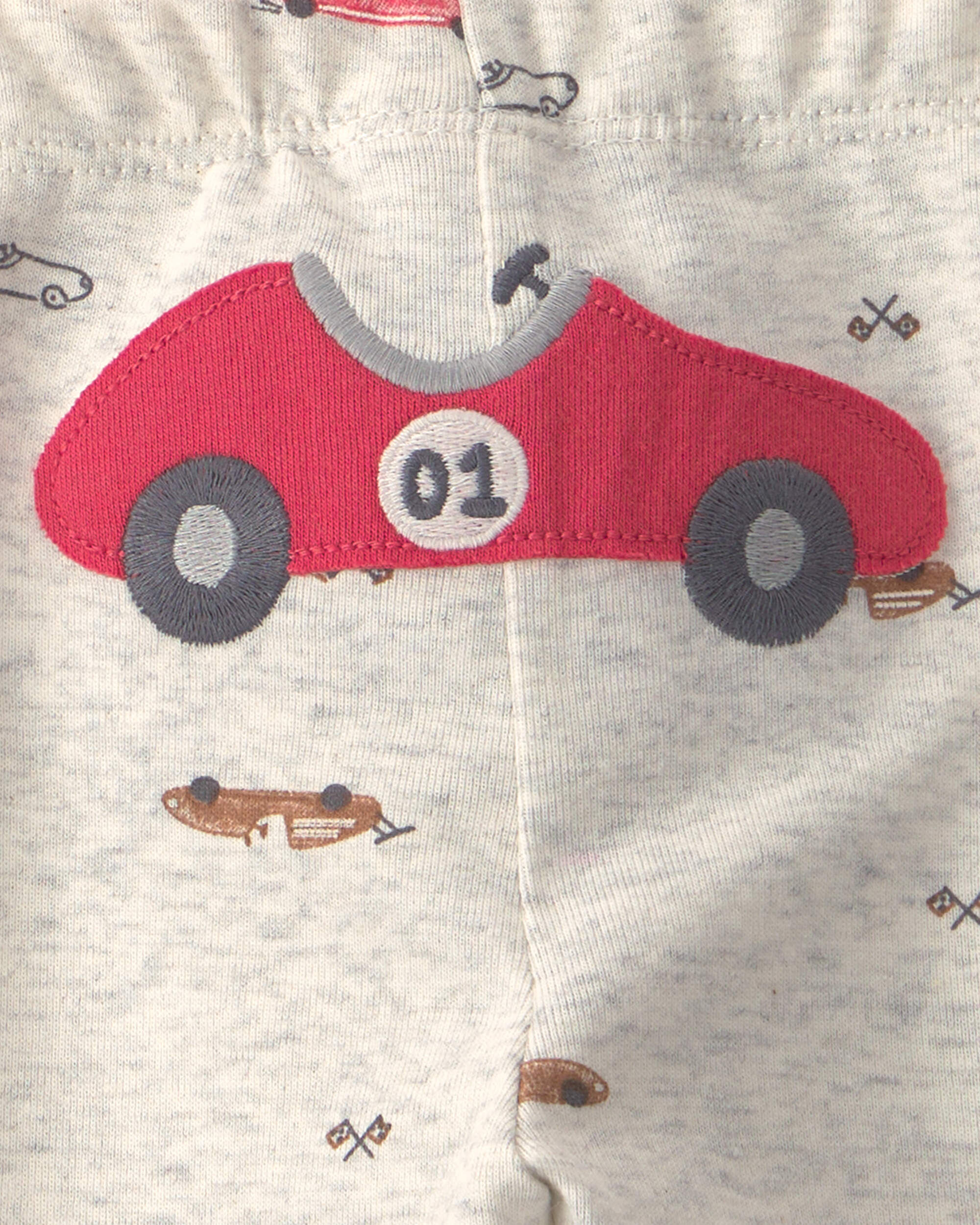 ボディ・フェイスケア CARTER Baby Boy 3-Piece Race Car Bodysuit & Pant Set - Grey/Red