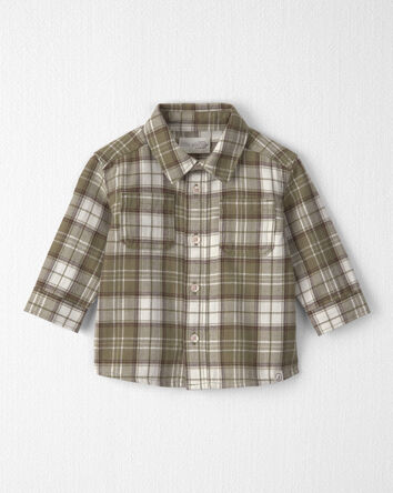 B&eacute;b&eacute; gar&ccedil;on - Chemise boutonn&eacute;e en flanelle de coton biologique, 
