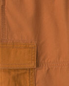 Boys Baggy Cargo Pants - Brown, image 3 of 5 slides
