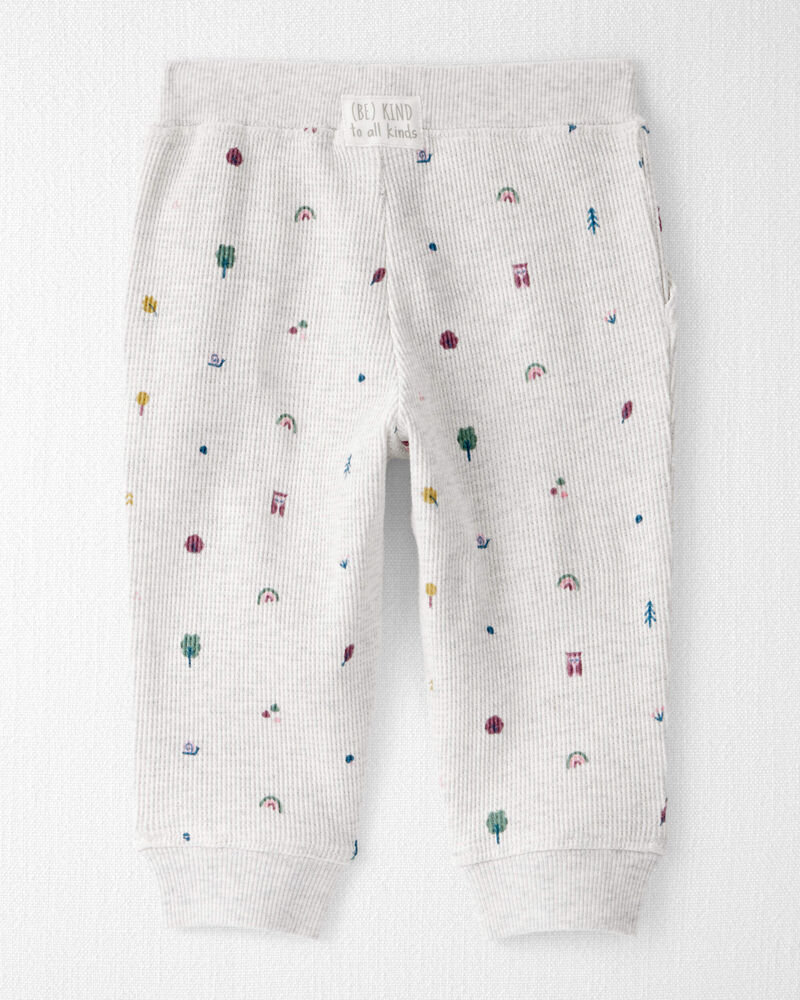 Baby 2-Piece Organic Cotton Waffle Knit Set in Icon Print, image 2 of 6 slides