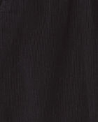 Toddler Boy Corduroy Straight Suspender Pants - Black, image 3 of 4 slides