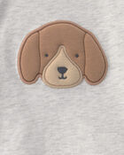 Baby Boy 3-Piece Dog Long-Sleeve Top & Pant Set - Green/Grey, image 3 of 5 slides
