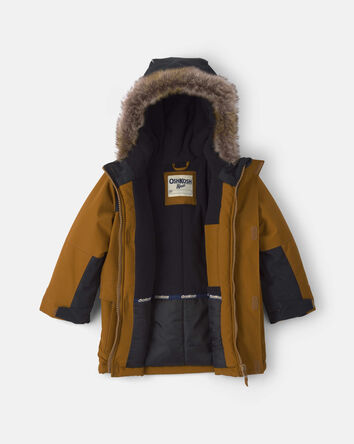 Toddler Boy  Winter Parka- Brown, 