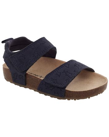 Toddler Shark Print Sandals, 