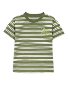 Baby Sun Striped Cotton Blend Short-Sleeve Tee, image 1 of 3 slides