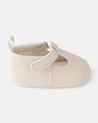 Baby Girl Flower Mary Jane Shoes - Cream, image 2 of 6 slides