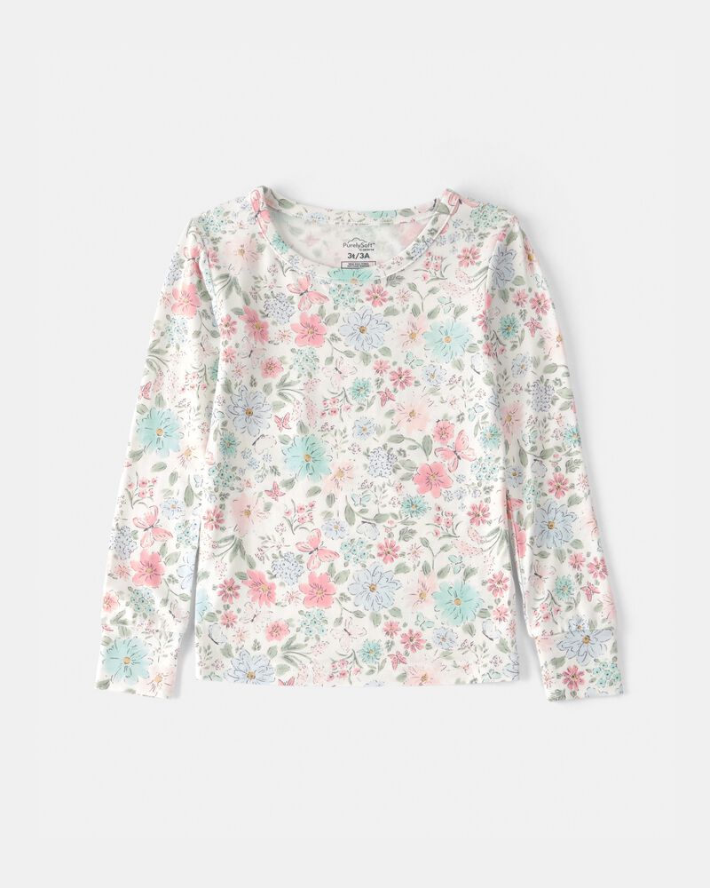 Toddler Girl Butterfly Garden PurelySoft 2-Piece Pyjama Set, image 3 of 8 slides