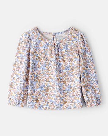 Toddler Floral Print Long-Sleeve Top , 