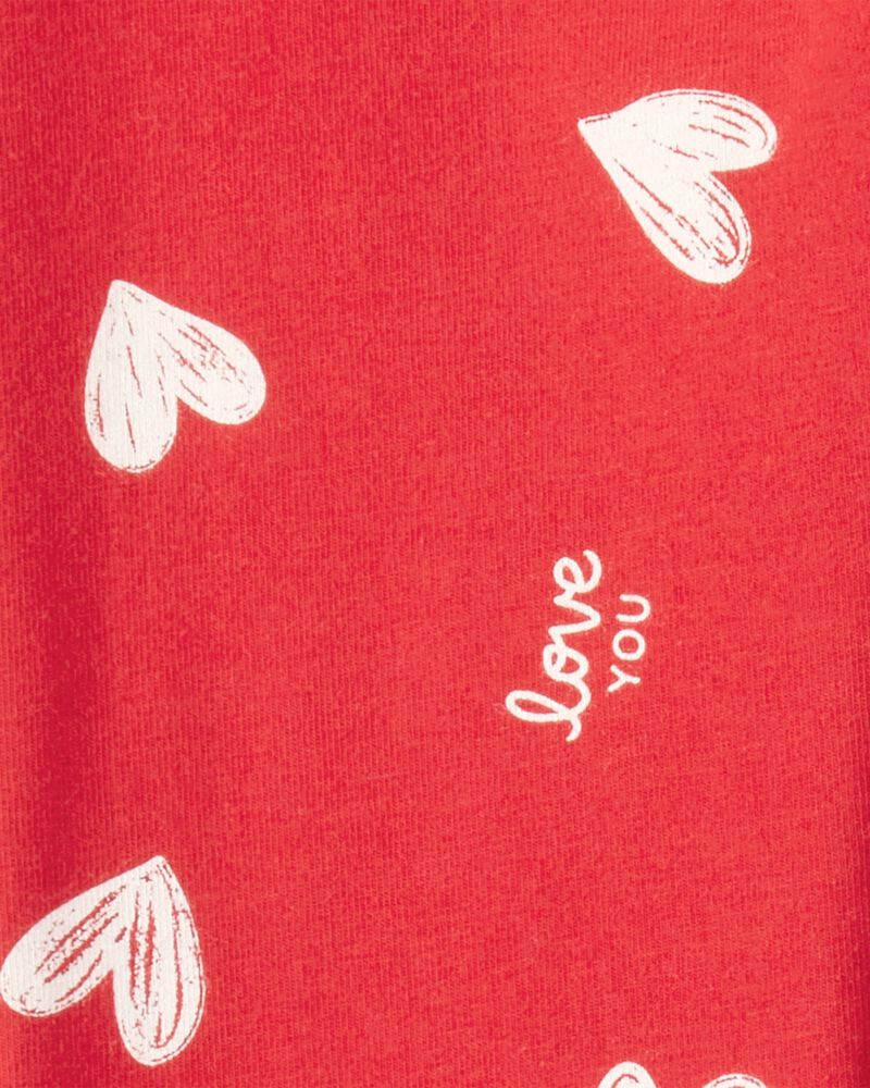 Girls Heart Pull-On Stretch Leggings, image 3 of 4 slides