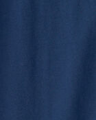 Boys Solid Henley T-Shirt - Blue, image 2 of 3 slides