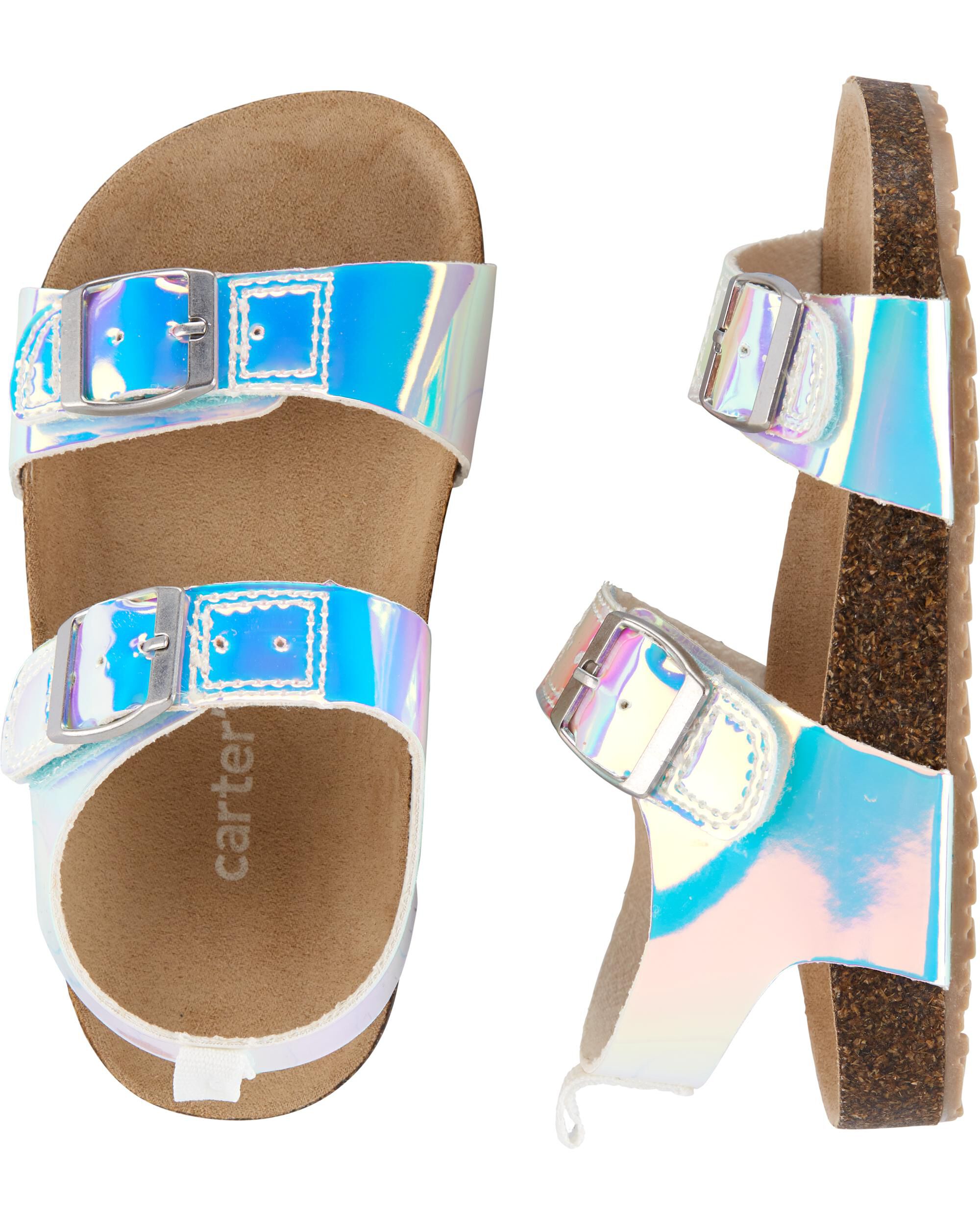 Carter's chambray top cork sandals