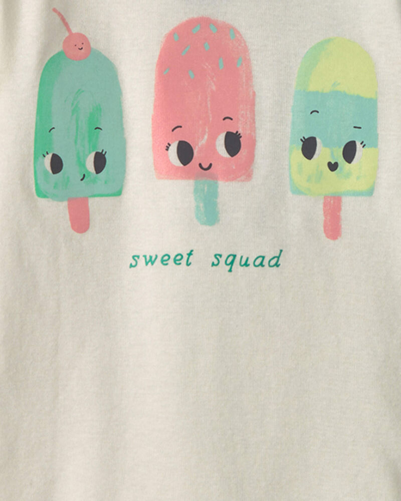 Tout-petit fille - Pyjama 4 pi&egrave;ces en 100&nbsp;% coton &agrave; friandises glac&eacute;es &laquo;Sweet Squad&raquo; - Bleu/Vert, image 2 sur 3 diapositives