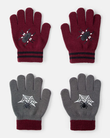 Girls KOMBI 2-Pack Knit Gloves, 