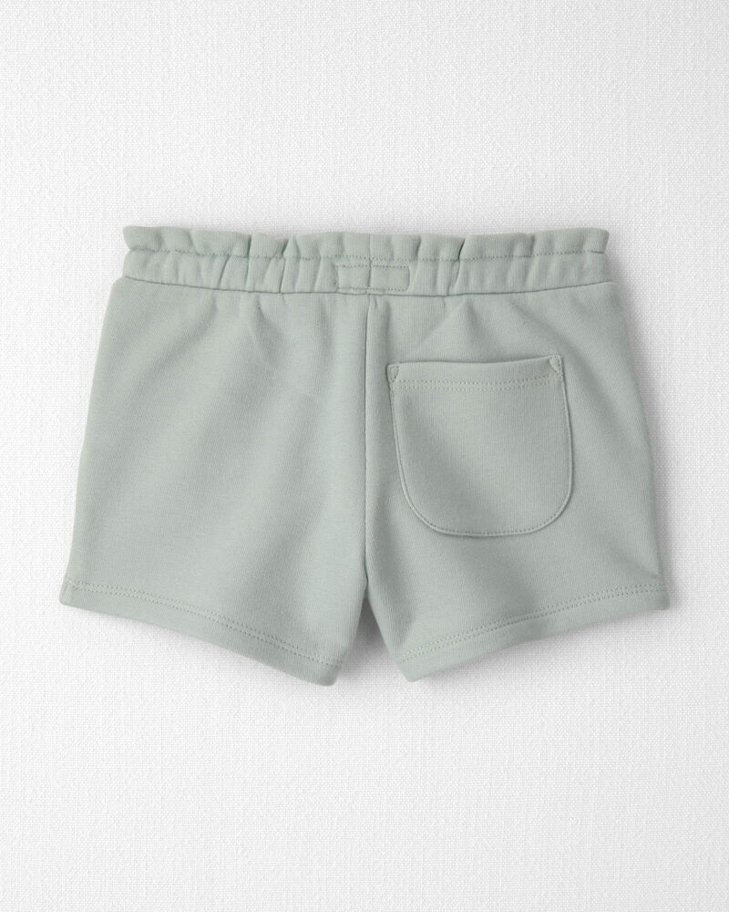 Toddler Girl French Terry Shorts Made with Organic Cotton, image 3 of 5 slides
