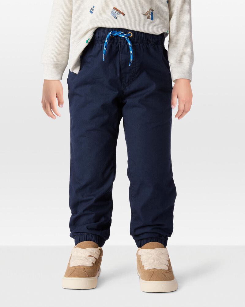 Toddler Pull-On Poplin Pants, image 1 of 7 slides