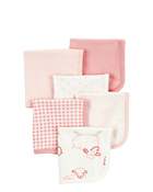 Baby Girl 6-Pack Wash Cloths, image 1 of 8 slides