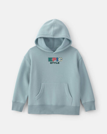 Gar&ccedil;ons - Chandail &agrave; capuchon &laquo;Epic Style&raquo; &ndash; Bleu/Gris, 