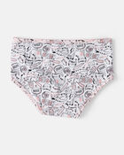 Kid 7-Pack Unicorn Stretch Cotton Undies, image 2 of 3 slides