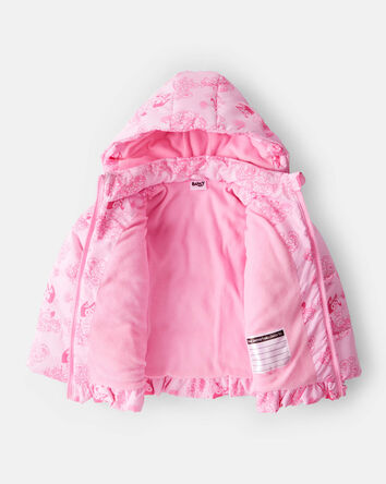 Toddler Girl Bluey&trade; Hooded Heavyweight Winter Jacket - Pink, 