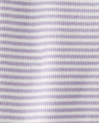 Baby Girl Organic Cotton Striped Sleeper Pyjamas, image 3 of 4 slides