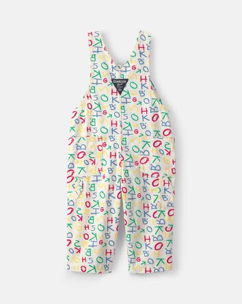 Baby Alphabet Overalls - White, 