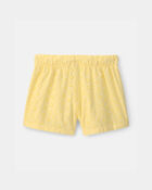 Girls Eyelet Shorts - Yellow, image 2 of 4 slides