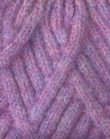 Toddler Girl Kombi Diamond Pom Hat - Lilac, 