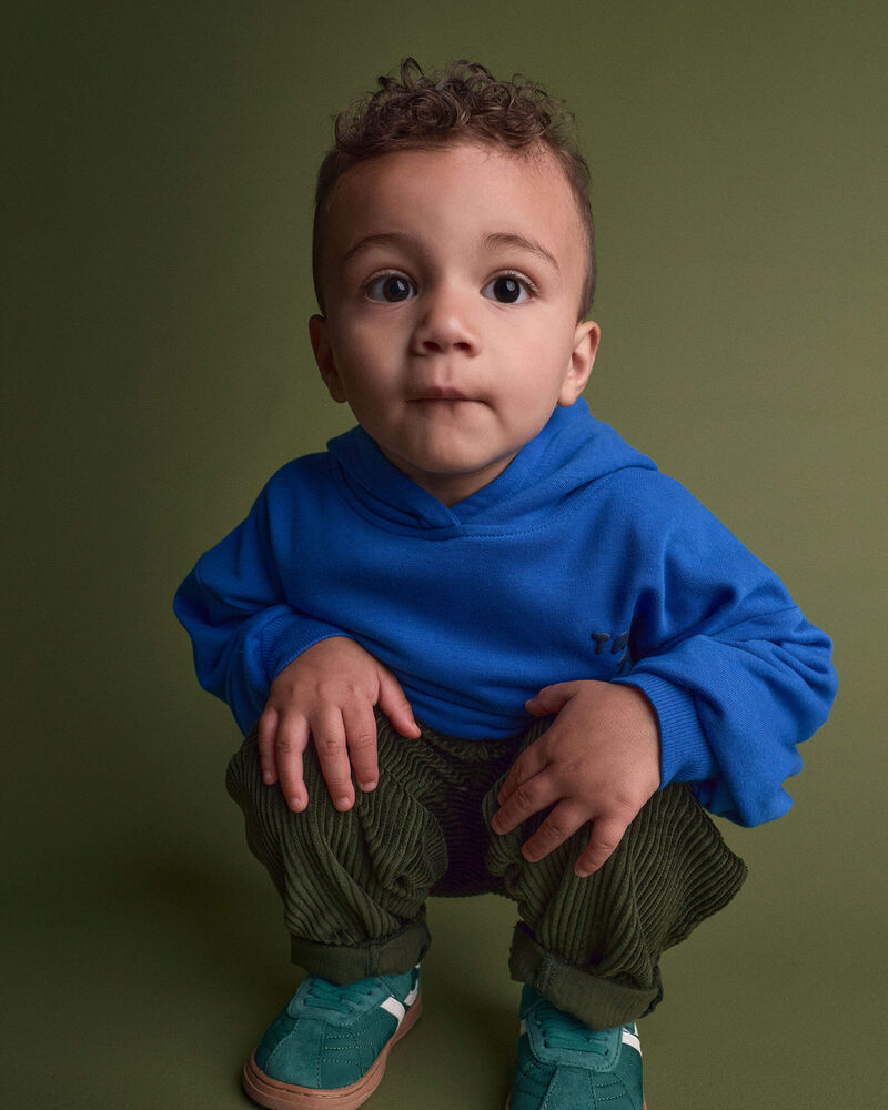 Toddler 'Talking To Myself' Phone Hoodie - Royal Blue, image 4 of 5 slides