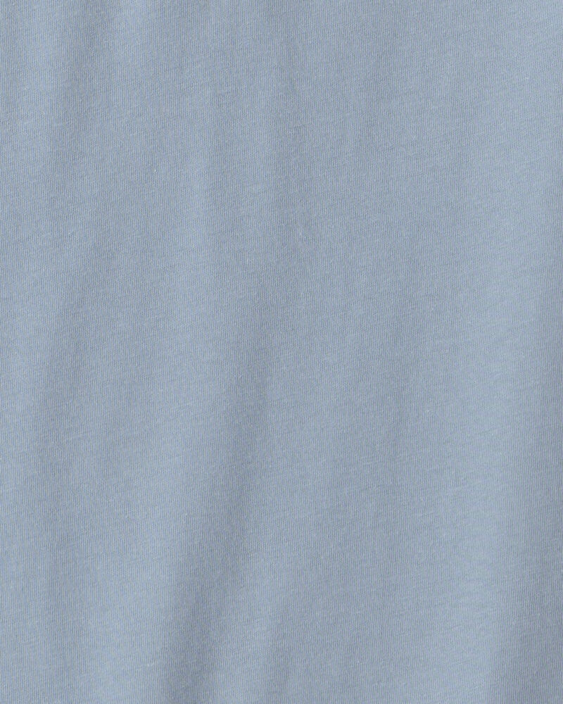 Boys Long-Sleeve Henley T-Shirt - Blue, image 2 of 3 slides