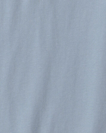 Boys Long-Sleeve Henley T-Shirt - Blue, 