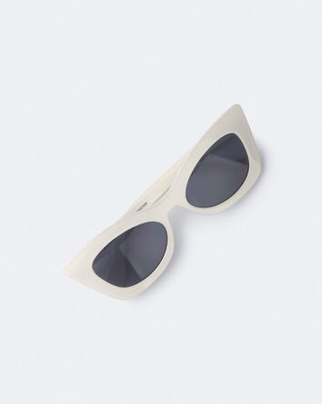 Tout-petit fille - Lunettes de soleil yeux de chat - Cr&egrave;me, 