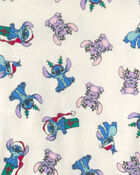 Kids 2-Piece Stitch Christmas 100% Cotton Snug Fit Pyjama Set - Ivory, image 2 of 4 slides