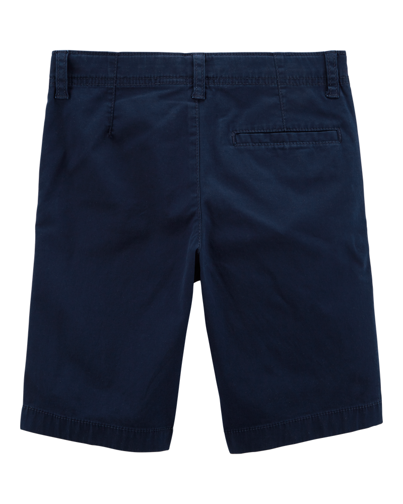 Boys Twill Shorts - Navy, image 2 of 3 slides