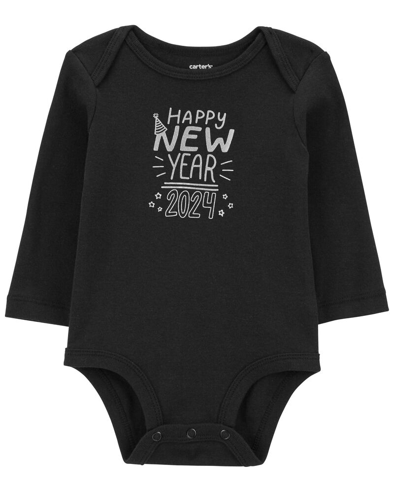 Baby Happy New Year Collectible Bodysuit, image 1 of 3 slides