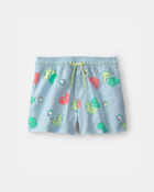 Toddler Boy 2-Piece Dinosaur Rashguard Swimsuit Set - Green, image 4 of 7 slides
