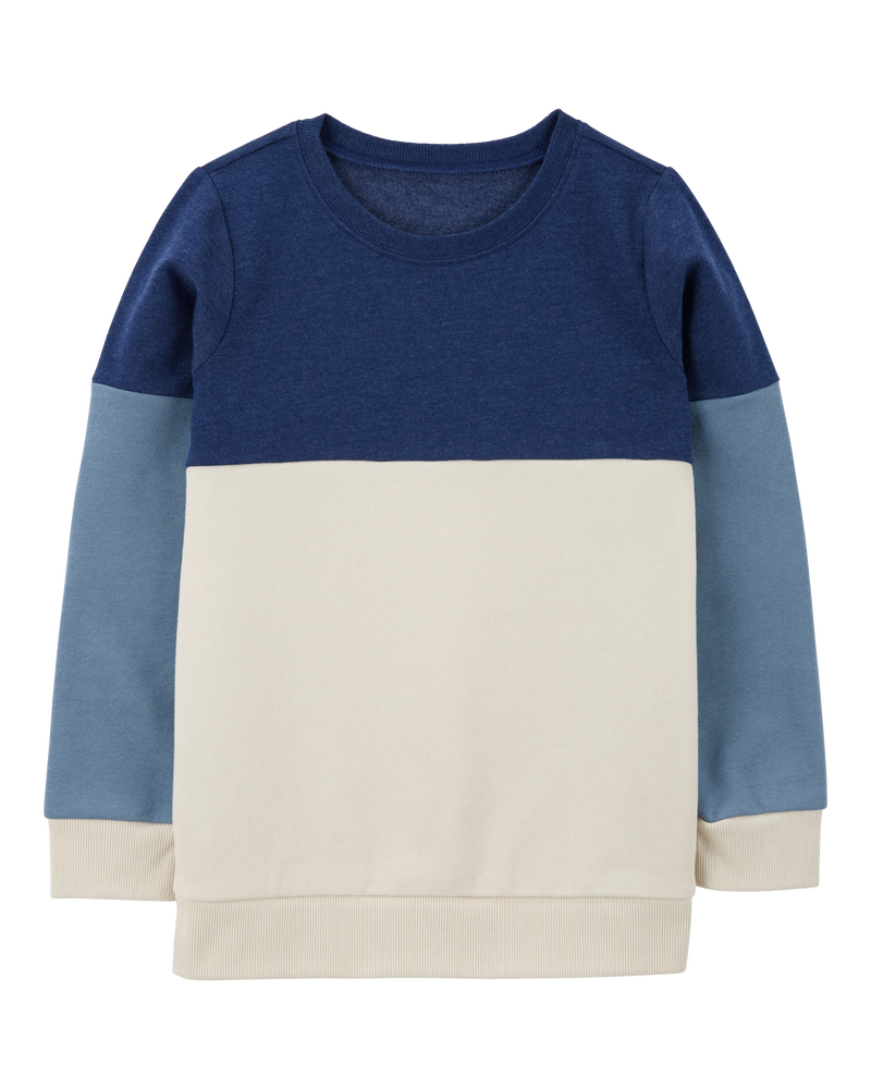 Kids Boys Kid Colourblock Fleece Sweatshirt 7 Carter s