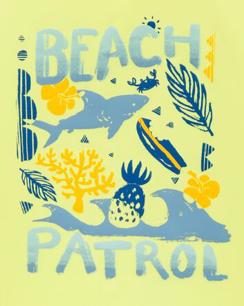 Beach Patrol Short Sleeve Rashguard, 