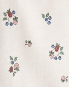 Baby Organic Cotton French Terry Sweatshirt in Berry Blossom Print, image 3 of 5 slides