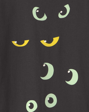 Kids Halloween Eyes Long-Sleeve Graphic Tee - Black, 