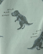 Baby Boy Dinosaur French Terry Jogger - Green, image 3 of 4 slides