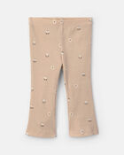 B&eacute;b&eacute; fille - Ensemble 2 pi&egrave;ces haut sans manches et pantalon &agrave; motif floral - Cr&egrave;me, image 2 sur 3 diapositives